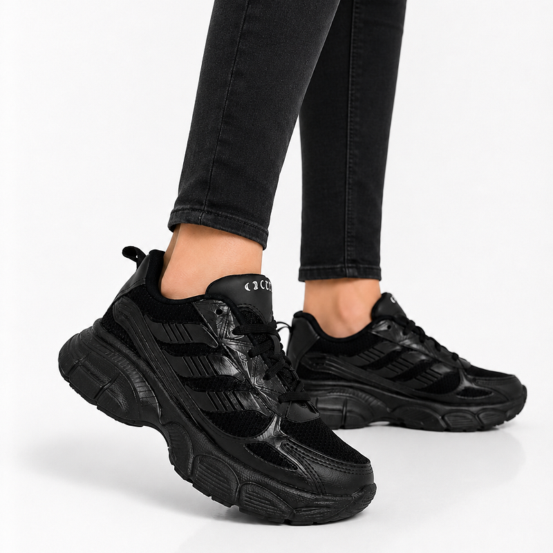 کتونی زنانه آدیداس adidas رنگ مشکی کد ۳۱۶ کتونی آیهان